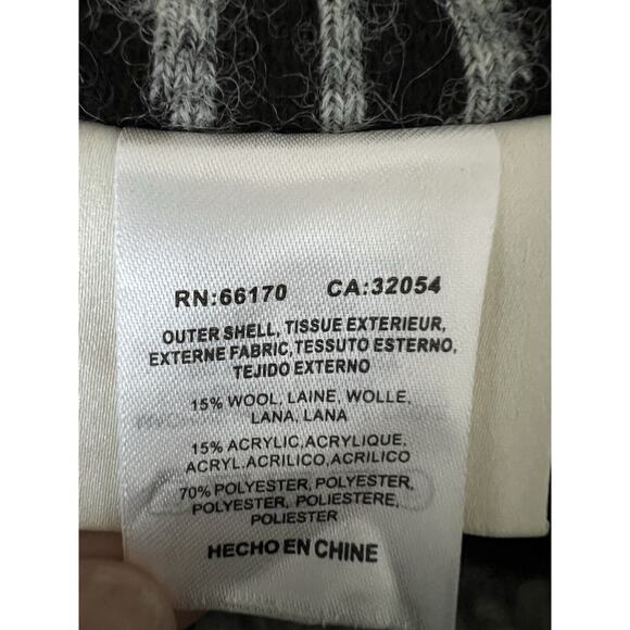 MAEVE Anthropologie Cape Caplet Poncho wool dusk & dawn White black One Size - Picture 7 of 7